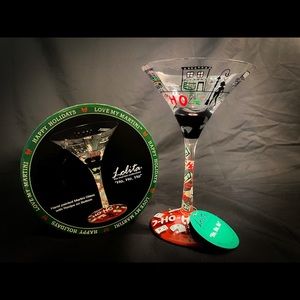 Lolita-“HO, HO, HO”, Martini Glass. New. In the box.